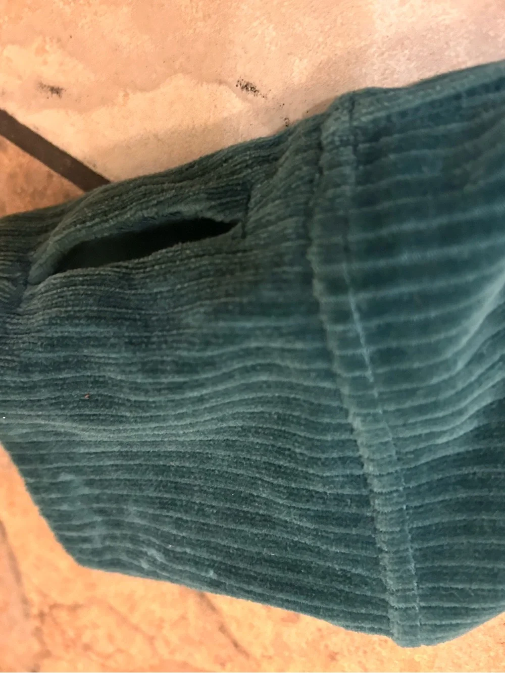 lululemon athletica teal Green Corded Zip Jacket